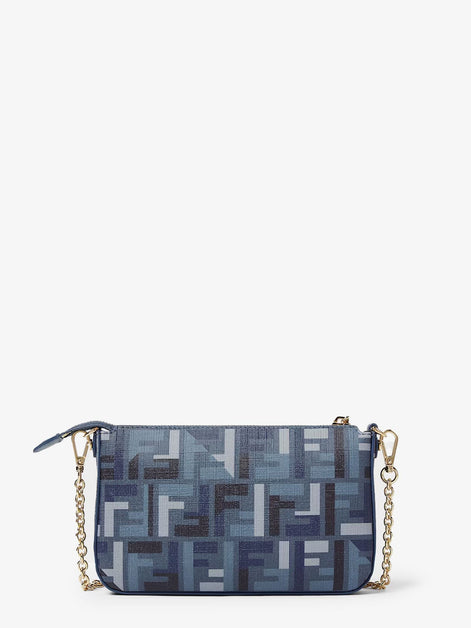 Fendi Pouch Baguette FF jacquard fabric shoulder bag