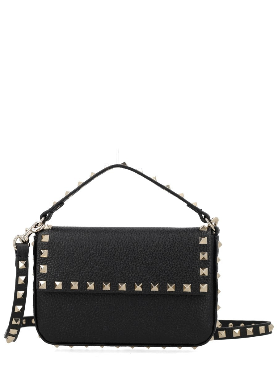 POUCH ROCKSTUD IN VITELLO GRANATO