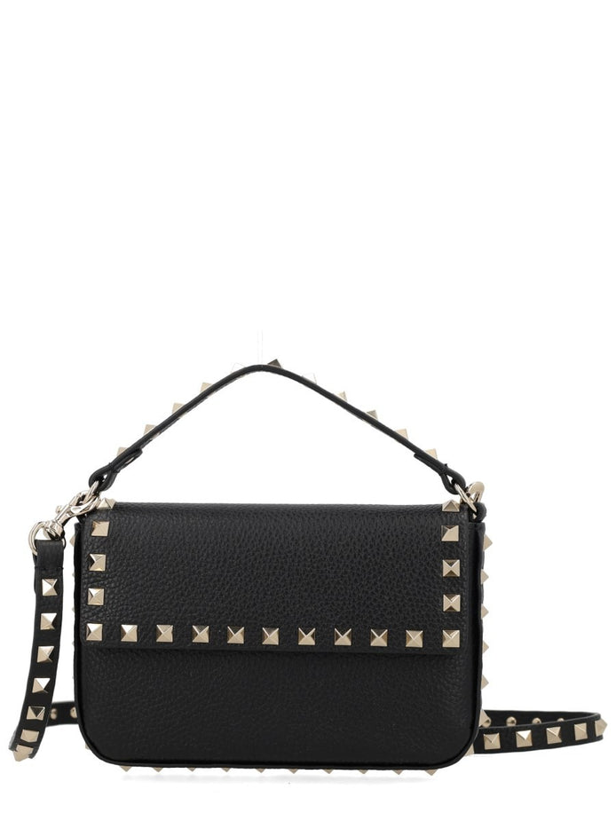 POUCH ROCKSTUD IN VITELLO GRANATO