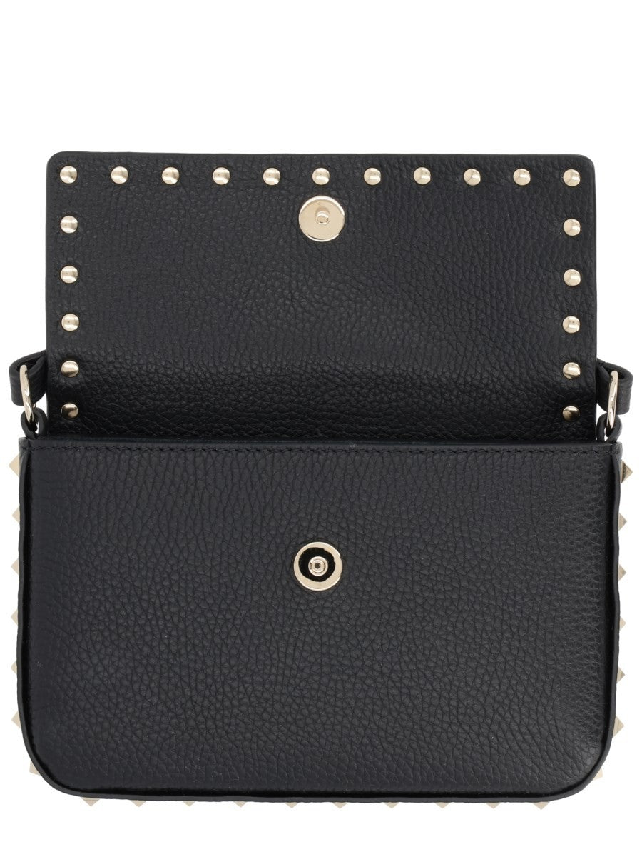 Valentino Garavani POUCH ROCKSTUD IN VITELLO GRANATO