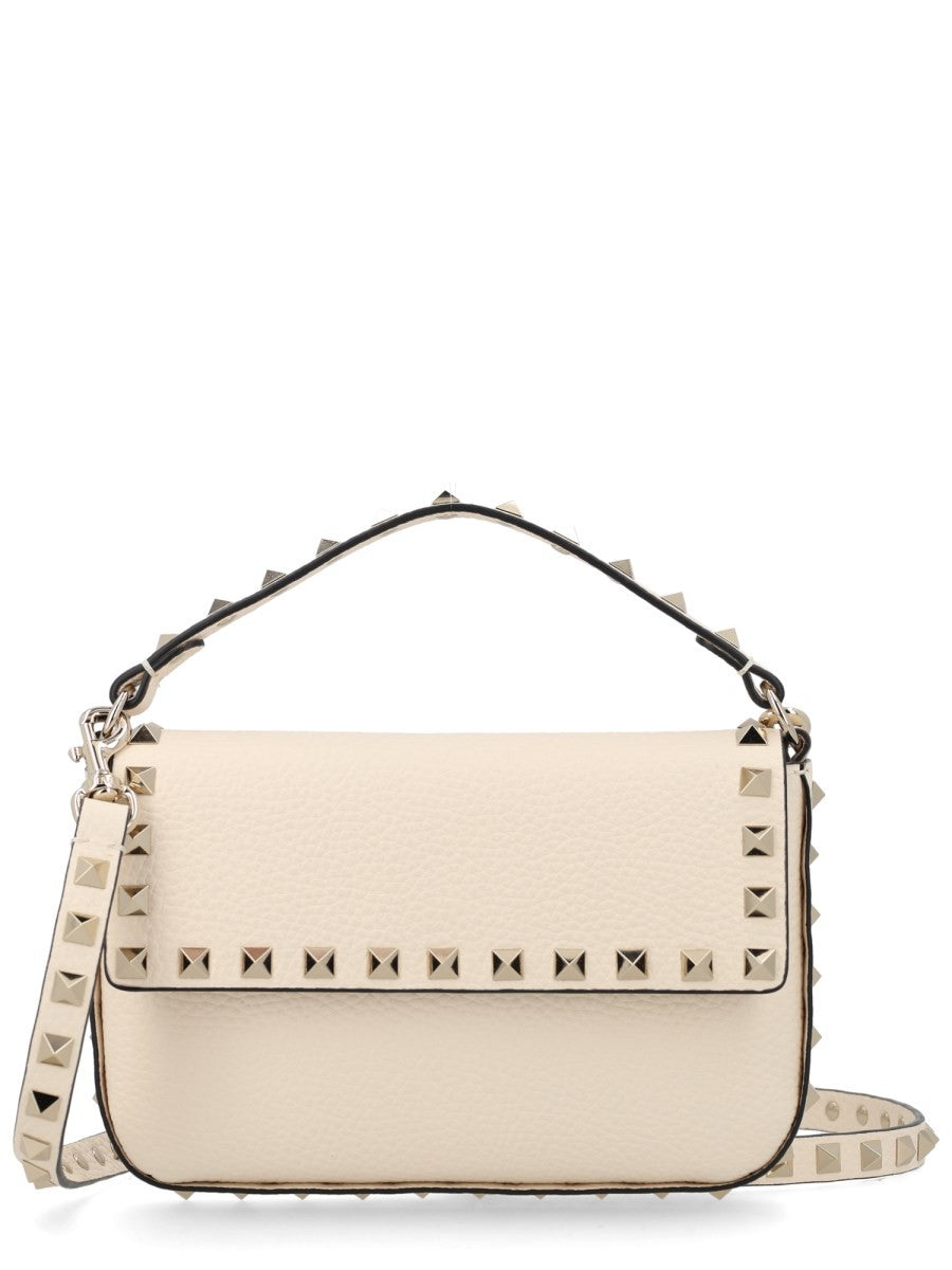 POUCH ROCKSTUD IN VITELLO GRANATO