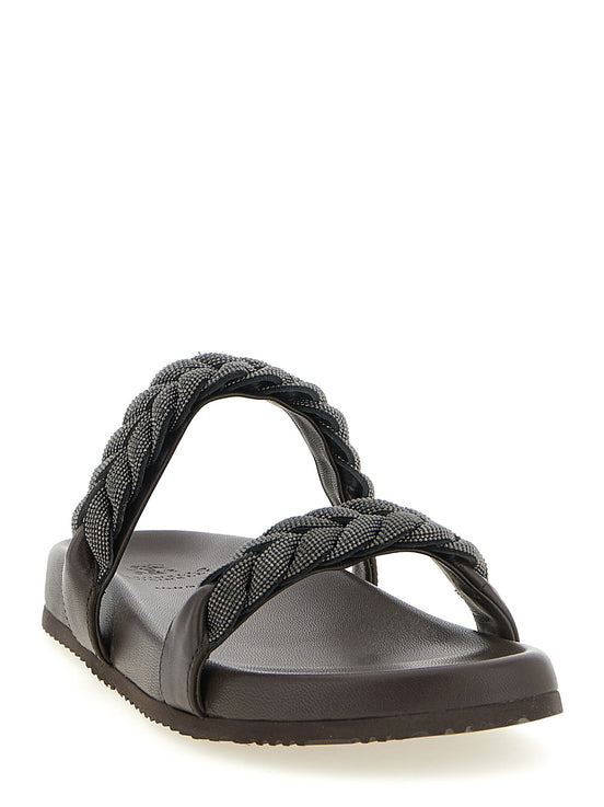 'Precious Braided Straps' sandals