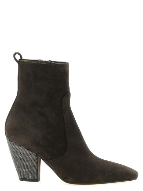 'Precious Heel' ankle boots