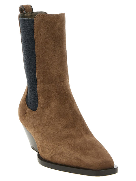 Brunello Cucinelli 'Precious Loop Detail' ankle boots