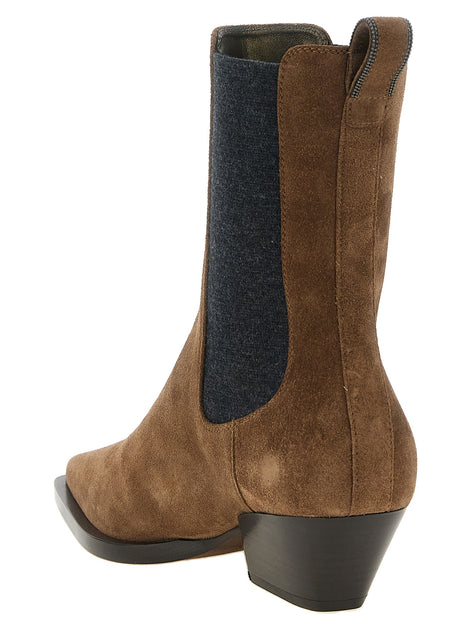 Brunello Cucinelli 'Precious Loop Detail' ankle boots