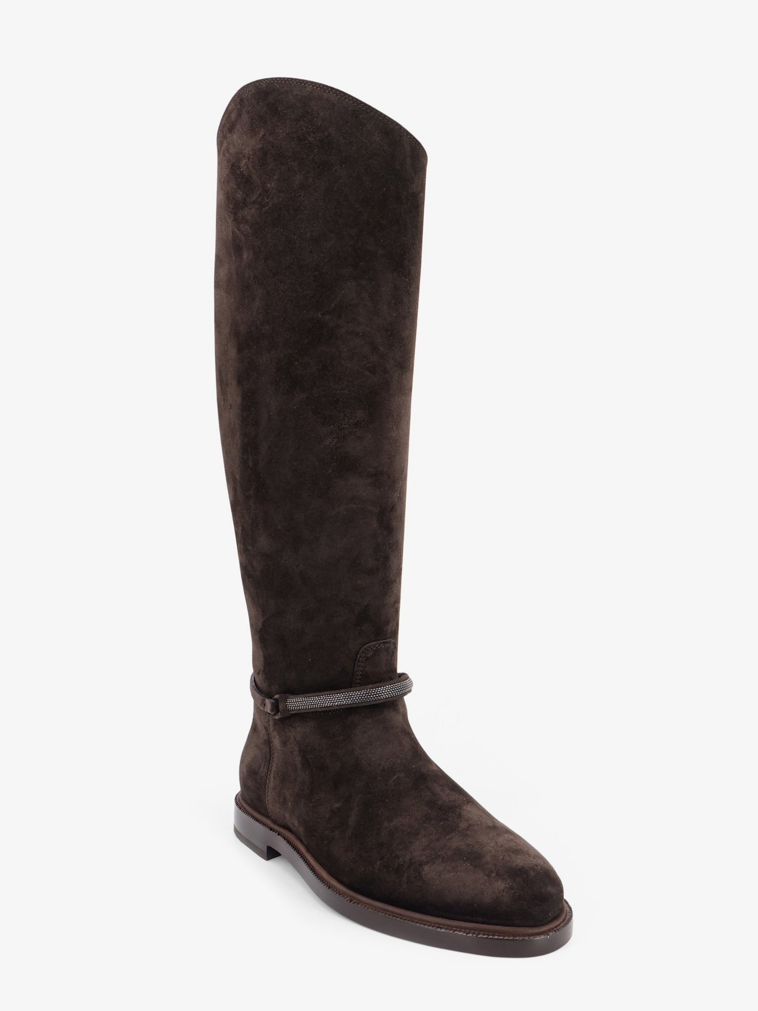 Precious Strap Suede Boots