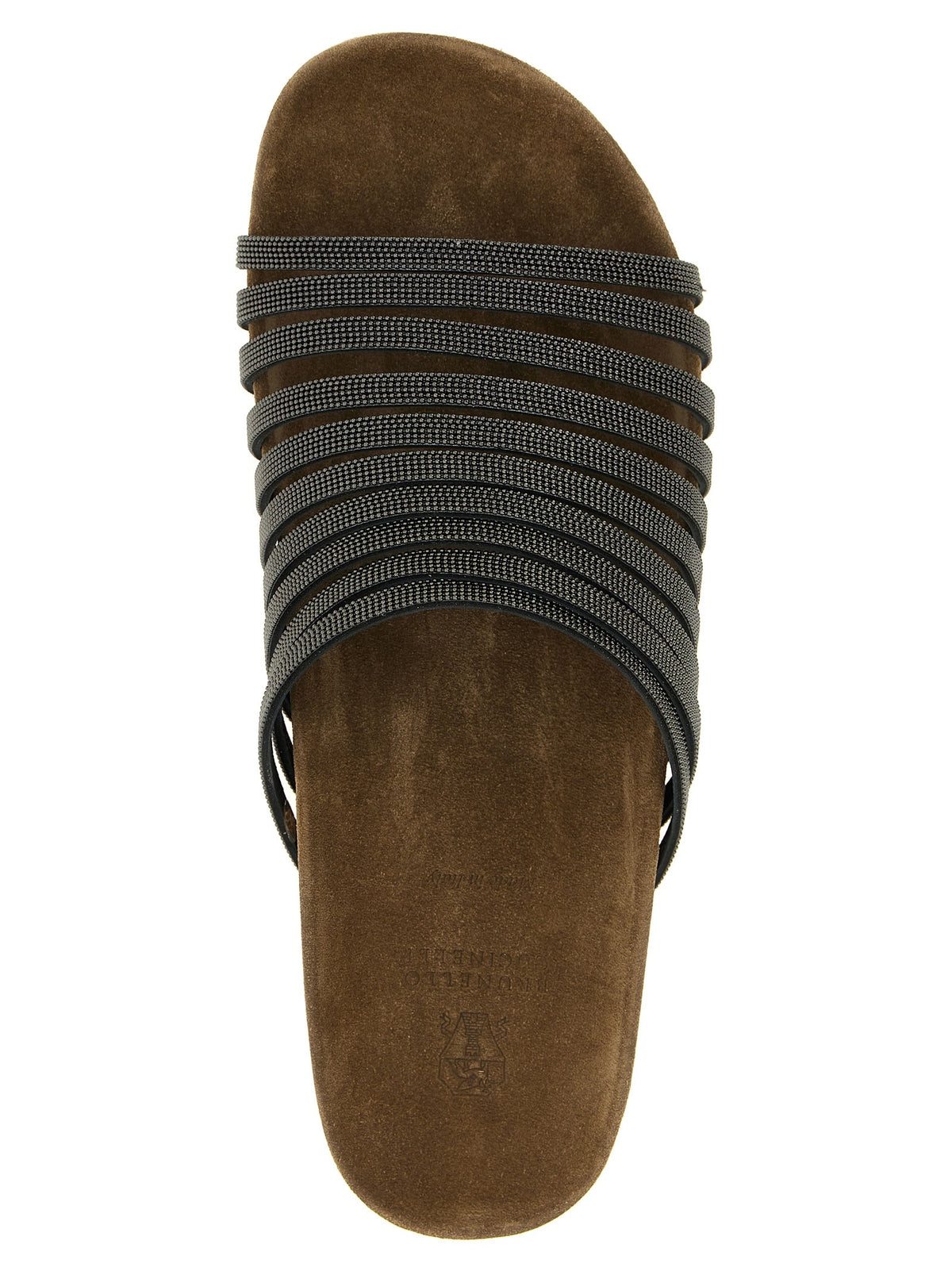 Brunello Cucinelli 'Precious Straps' slides