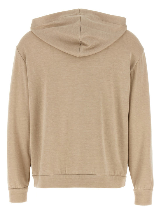 Brunello Cucinelli 'Precious Zipper Pull' hoodie