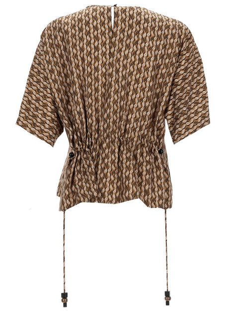 Max Mara PRINTED SILK BLOUSE