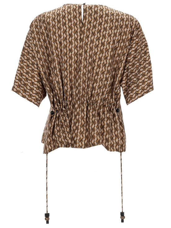 Max Mara PRINTED SILK BLOUSE