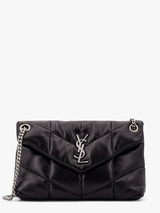 Puffer matelassé leather crossbody bag
