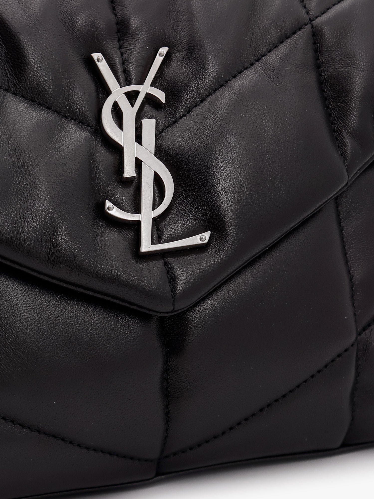 Saint Laurent Puffer matelassé leather crossbody bag