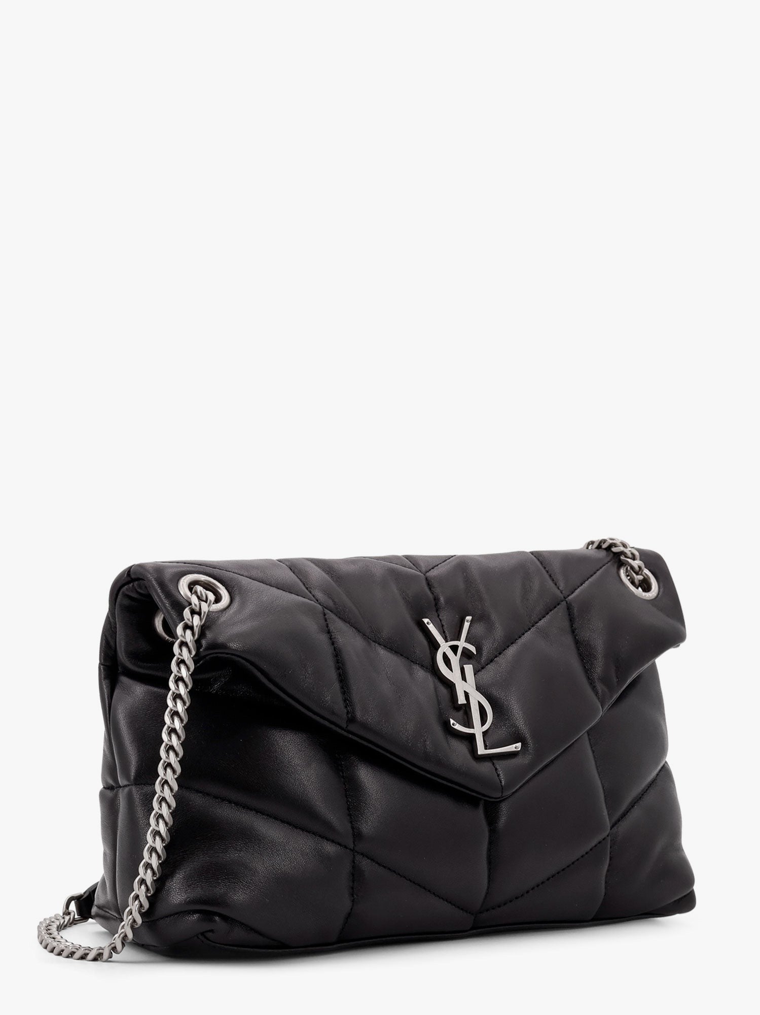 Saint Laurent Puffer matelassé leather crossbody bag