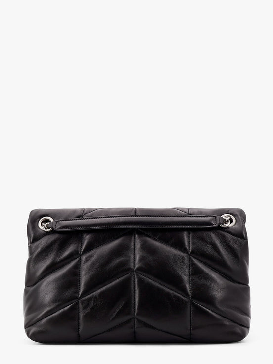 Puffer matelassé leather crossbody bag