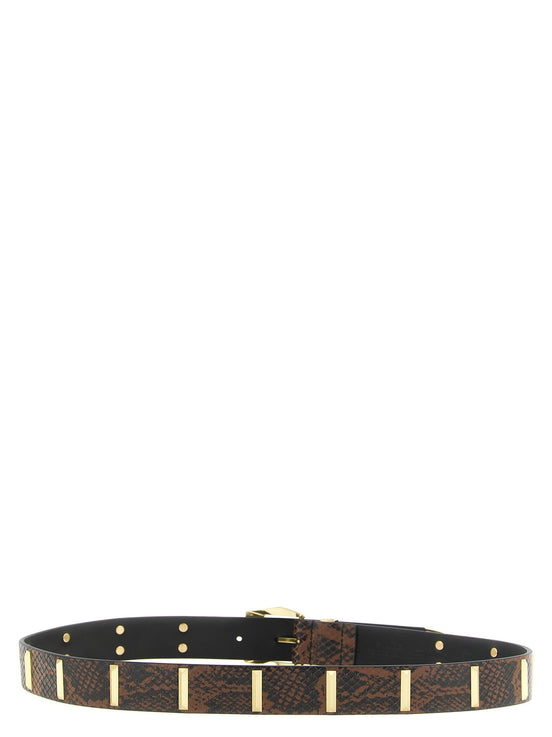 Pinko Python print belt