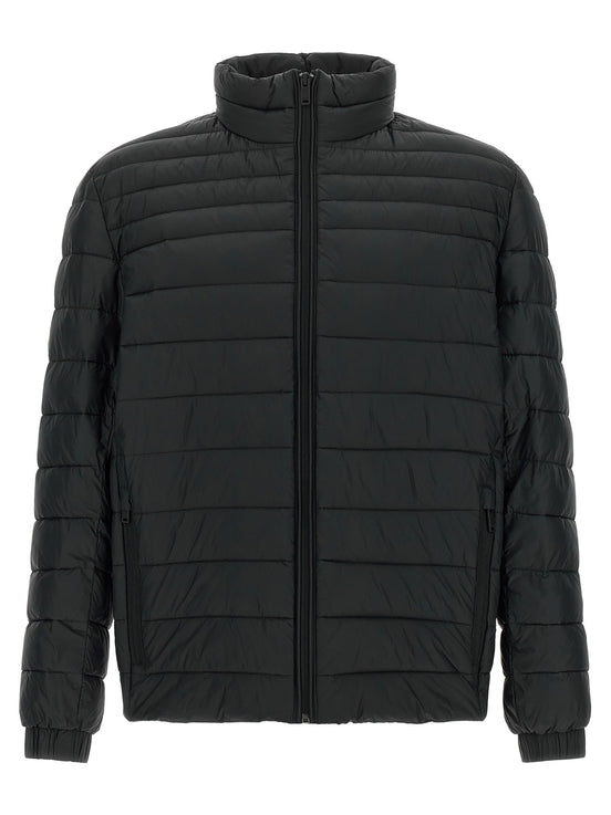 Quilted down jacket
