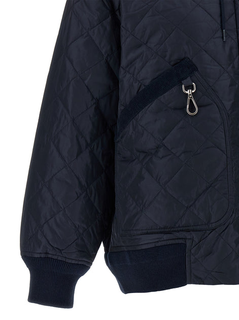 Quilted hooded jacket