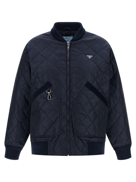 Quilted hooded jacket
