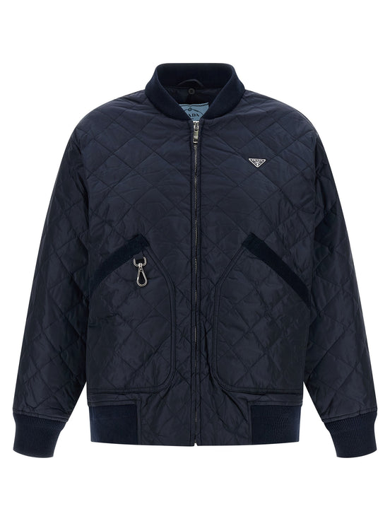 Quilted hooded jacket