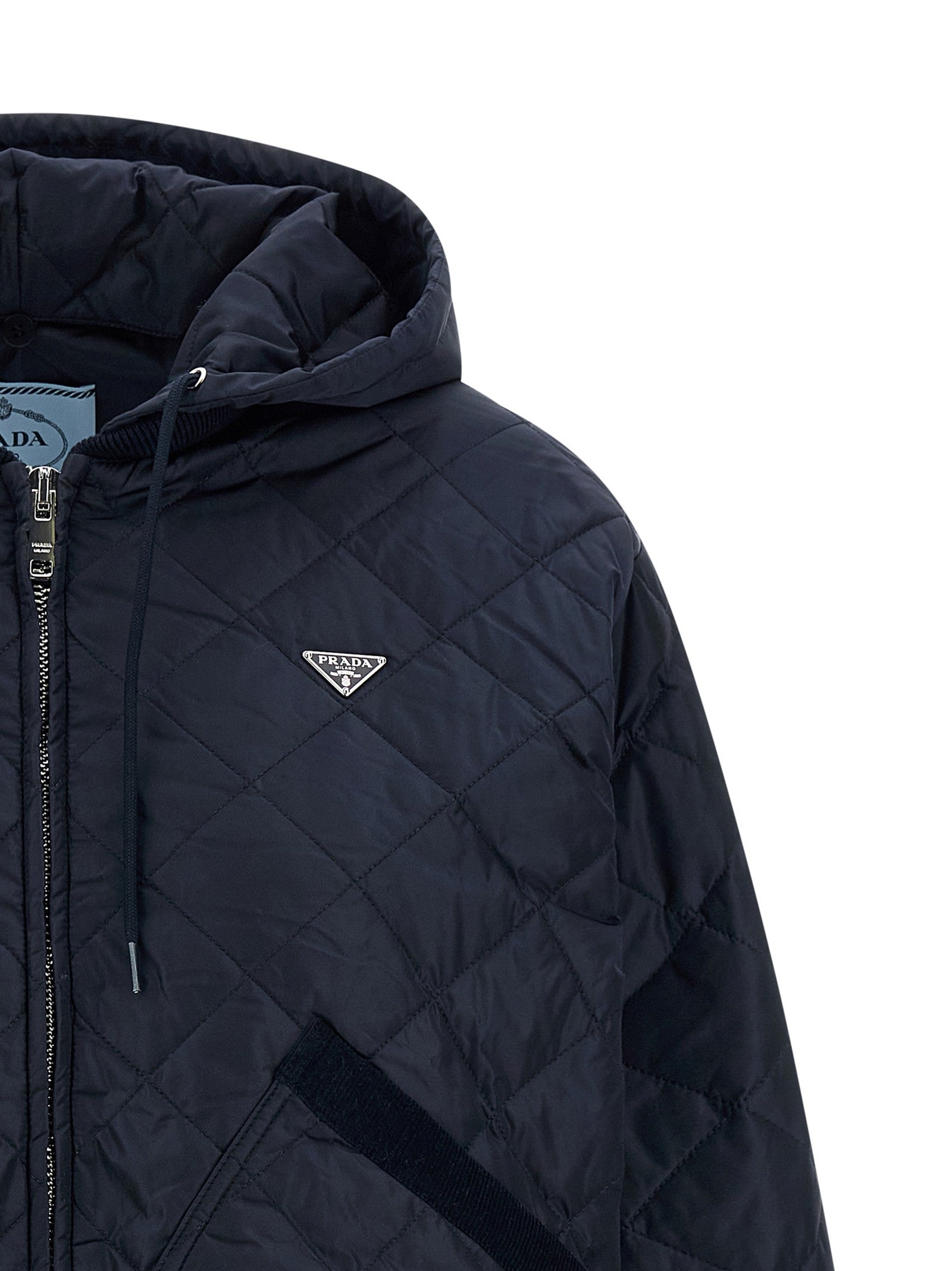 Quilted hooded jacket
