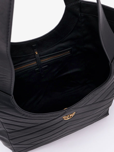 Quilted leather shoulder bag
