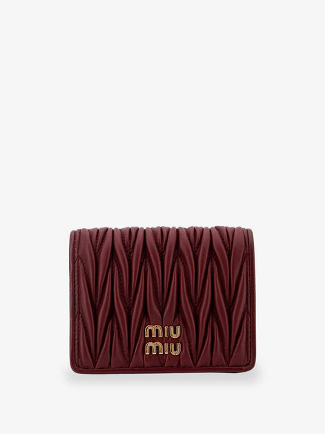 Quilted leather wallet