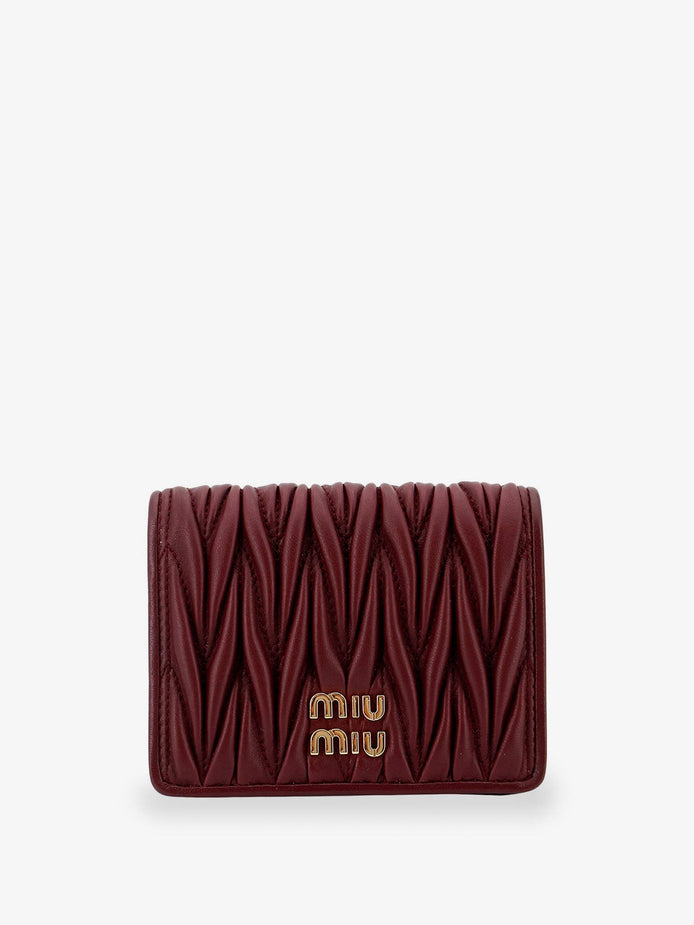 Quilted leather wallet