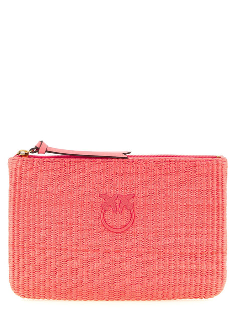 Raffia clutch