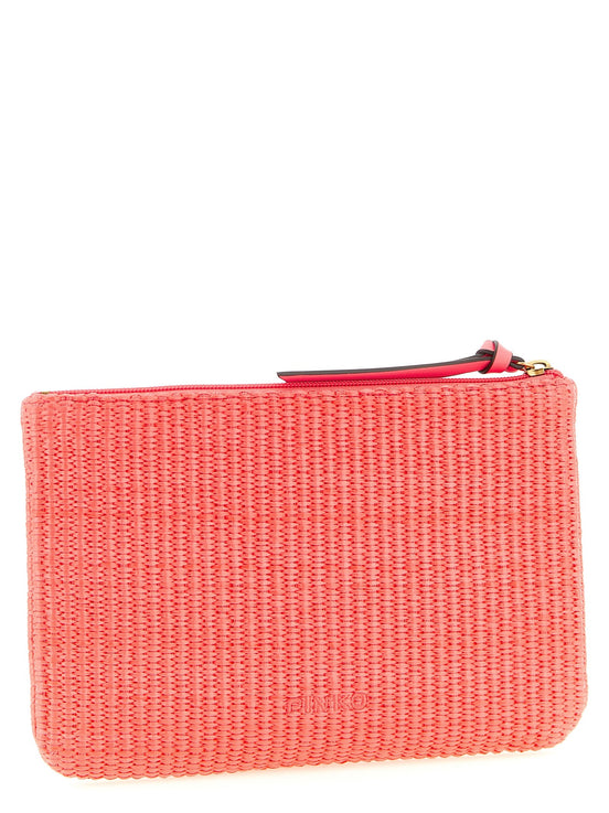 Raffia clutch