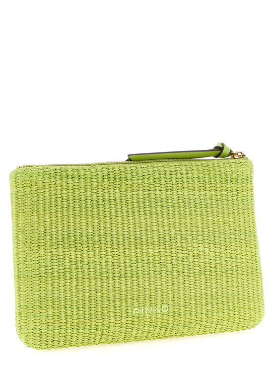 Raffia clutch