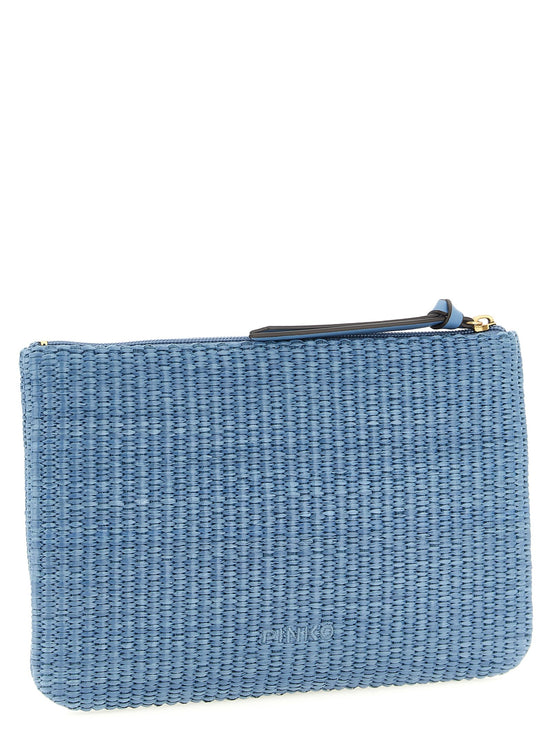 Raffia clutch