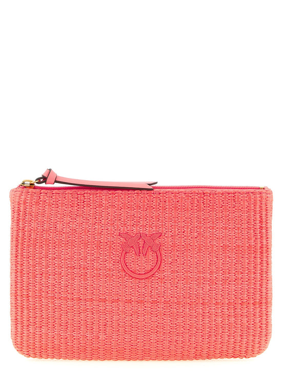 Raffia clutch