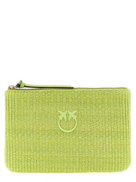 Raffia clutch