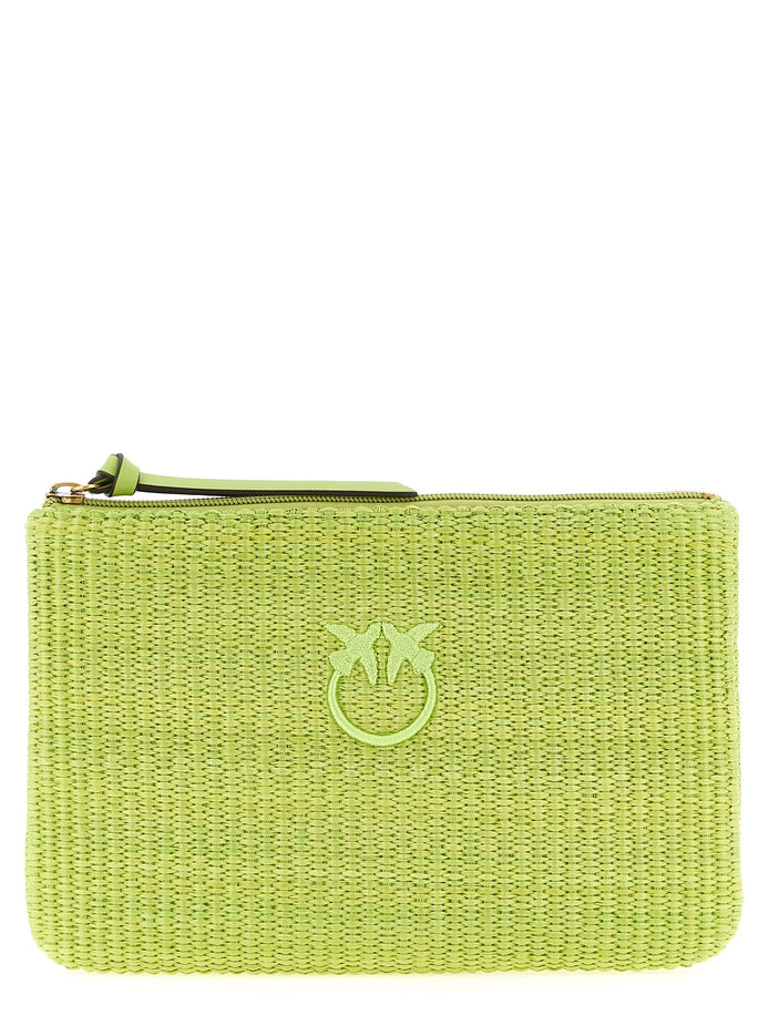 Raffia clutch