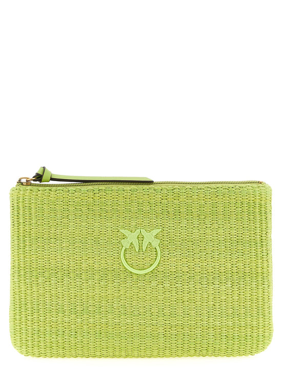 Raffia clutch