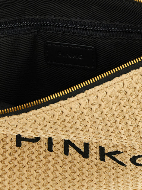 Raffia clutch