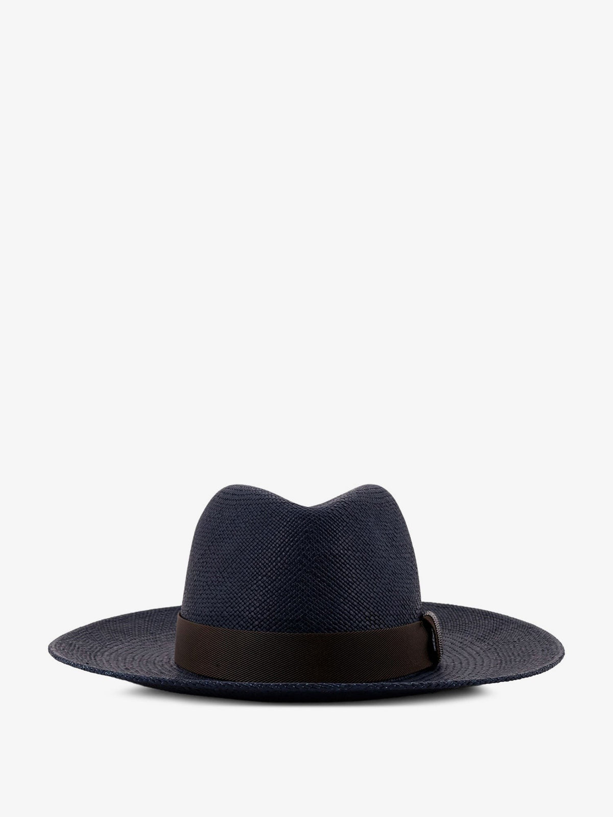 Raffia Fedora hat with Monili detail