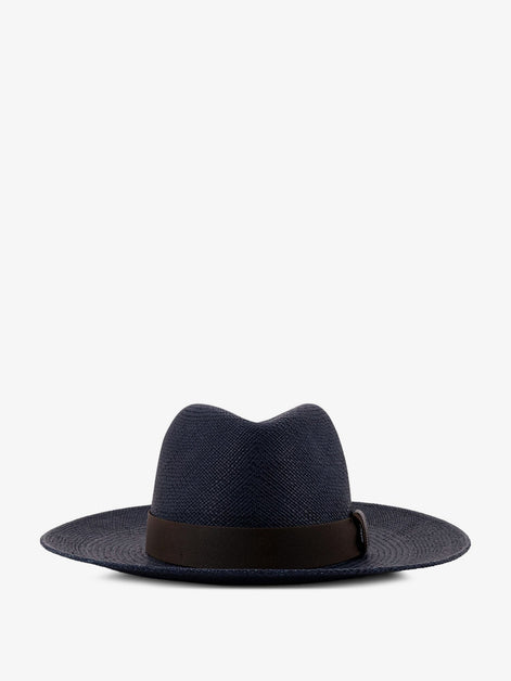 Raffia Fedora hat with Monili detail