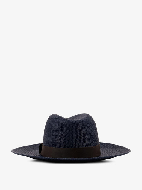 Brunello Cucinelli Raffia Fedora hat with Monili detail