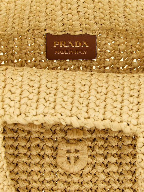 Raffia handbag