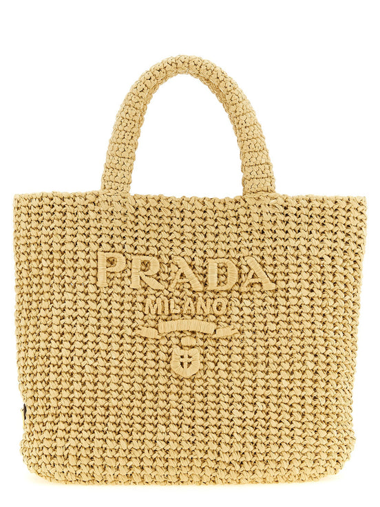 Raffia handbag