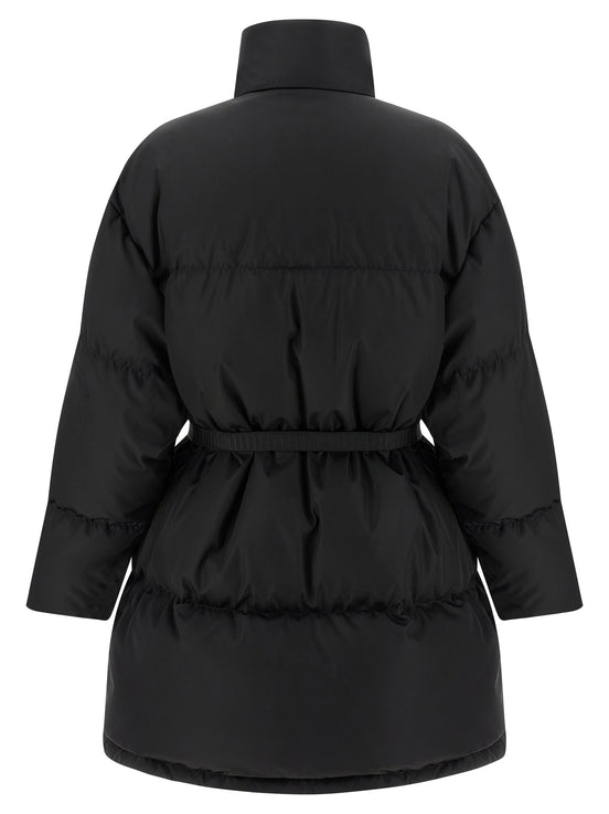 Re-Nylon maxi down jacket