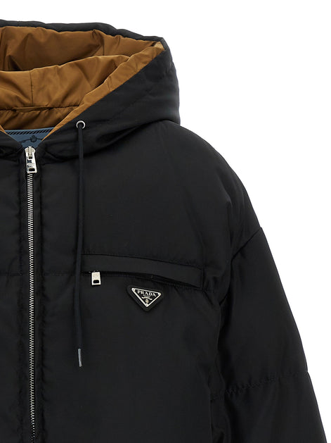Re-Nylon maxi down jacket