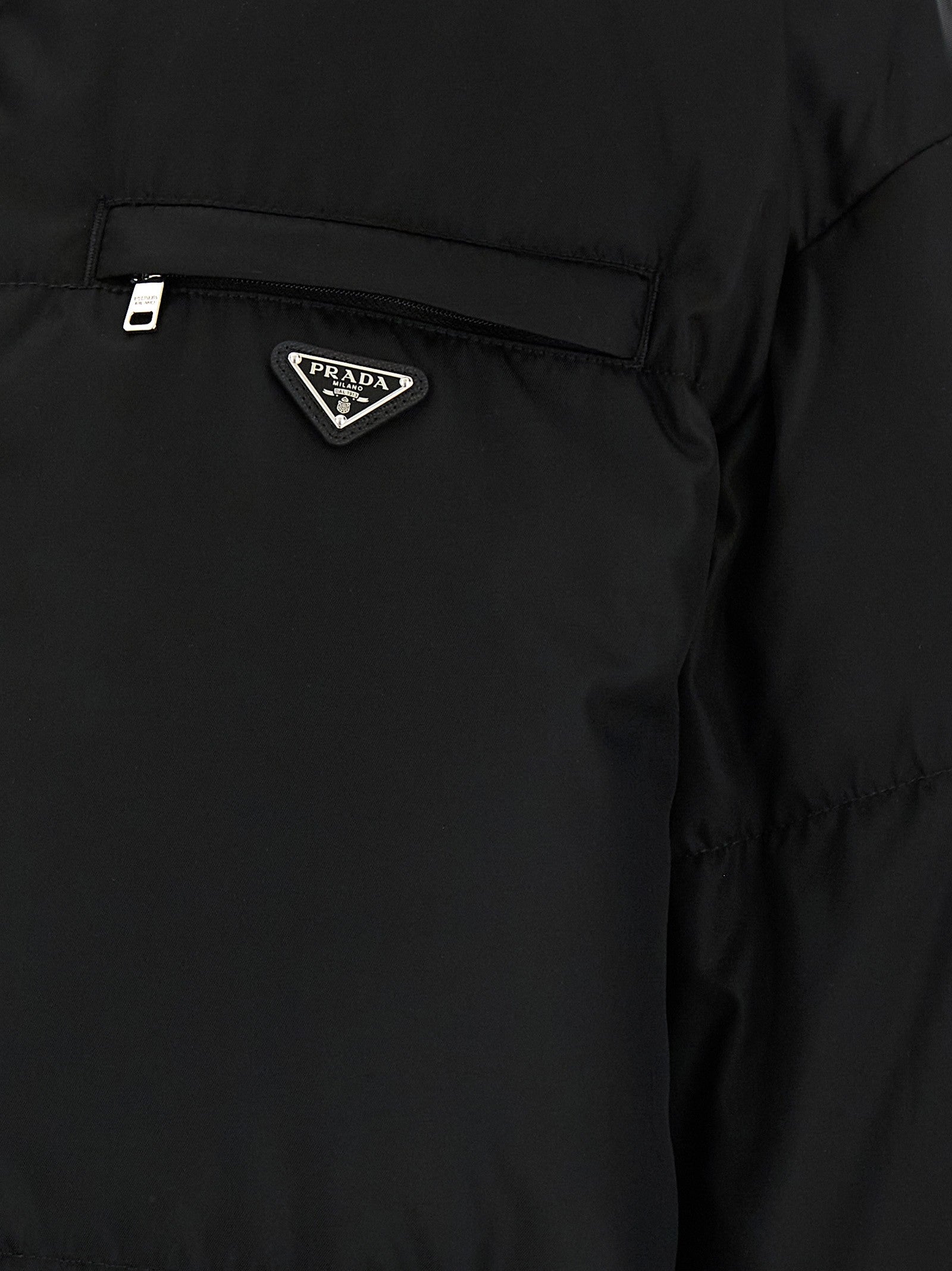 Re-Nylon maxi down jacket