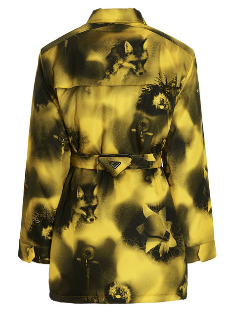 Re-Nylon printed parka