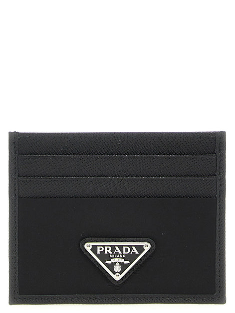 Re-Nylon Saffiano cardholder