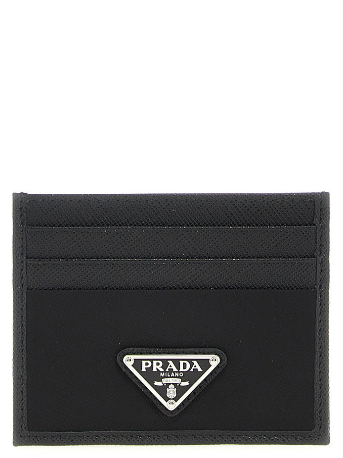 Re-Nylon Saffiano cardholder