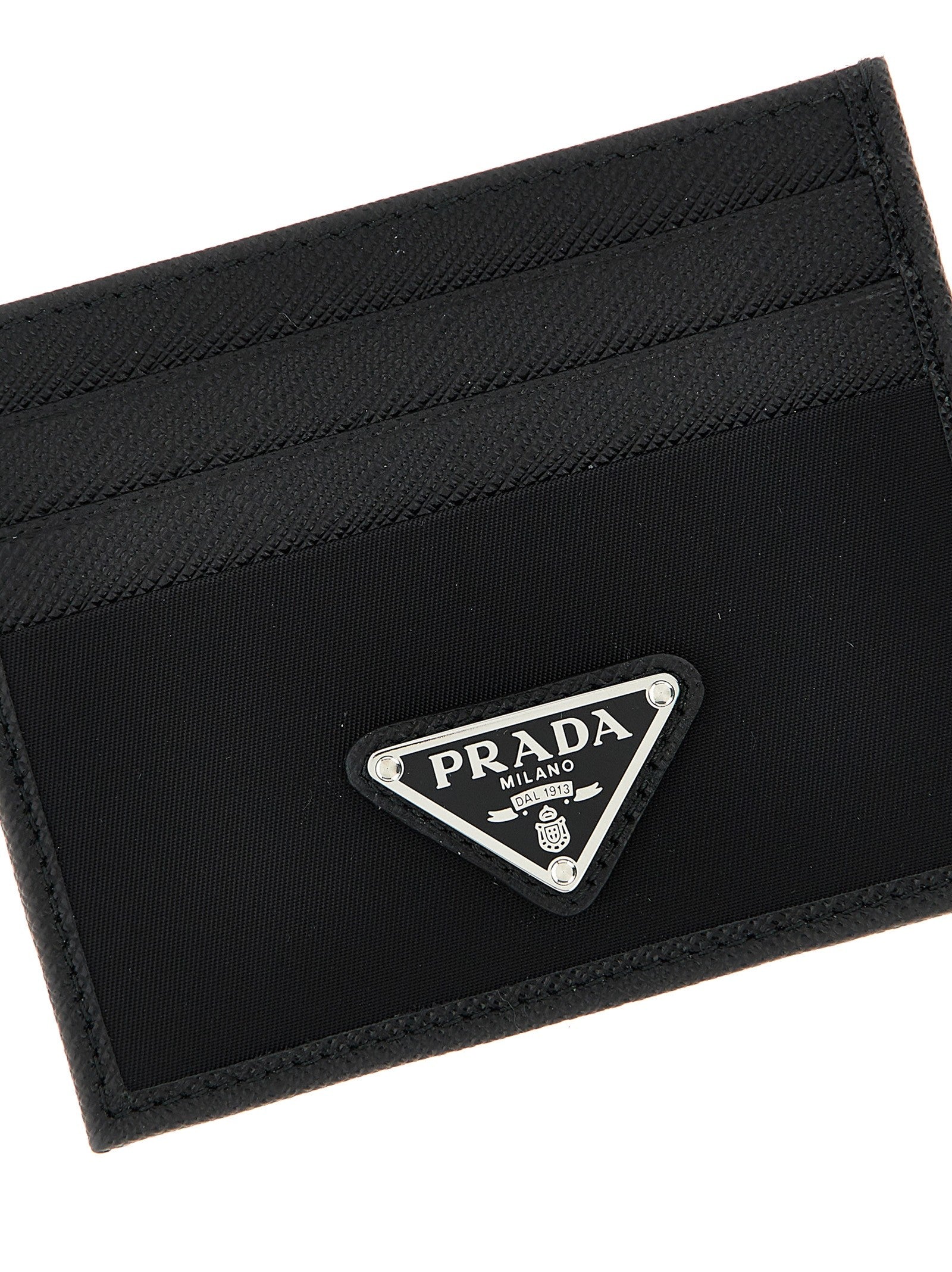 Re-Nylon Saffiano cardholder
