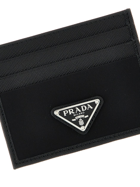 Re-Nylon Saffiano cardholder