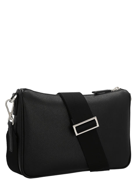 Re-Nylon & Saffiano crossbody bag